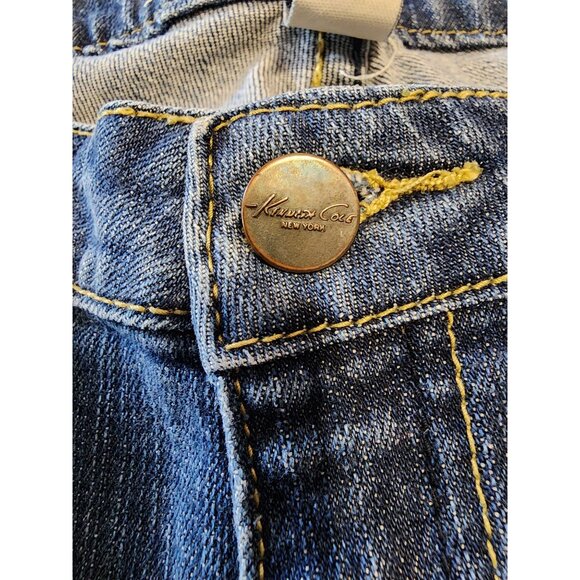 Kenneth Cole Mens Bootcut Jeans Size 27 Blue Denim Cotton/Spandex - Picture 11 of 13
